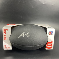 NFL - Panthers Tetairoa McMillan Signed Black Composite Silver Series Fo...