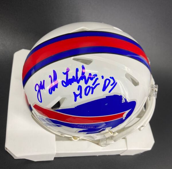 HOF - Bills Joe Delamielleure Signed Mini Helmet