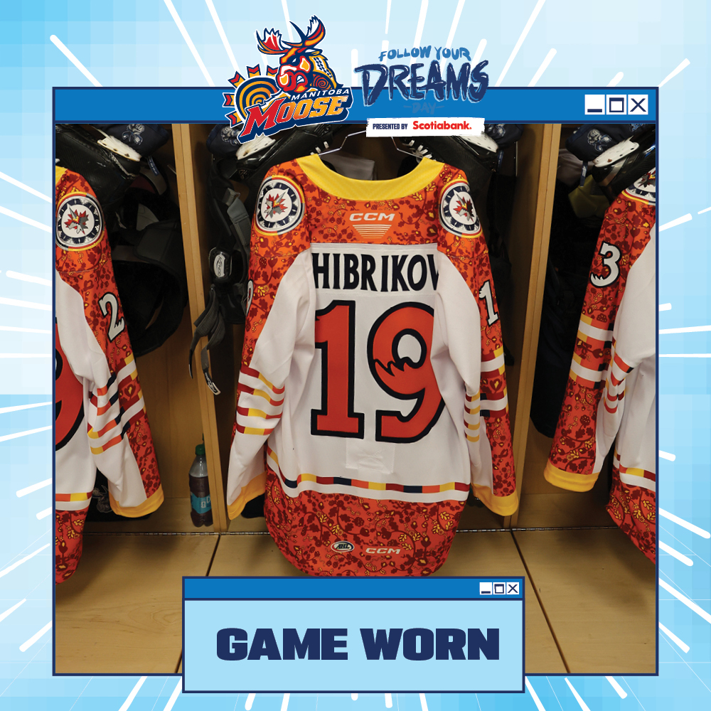 NIKITA CHIBRIKOV Game Worn Follow Your Dreams Jersey