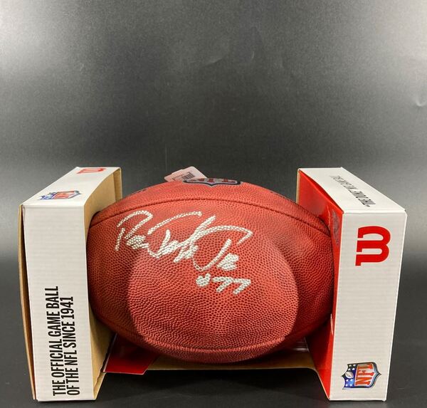 NFL - Cardinals Paris Johnson Signed Authentic Football