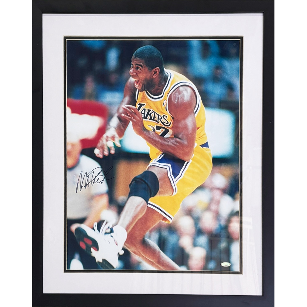 Magic Johnson Autographed Framed 16X20 Photo
