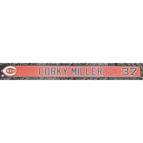 Photo of Autographed Corky Miller Locker Tag 