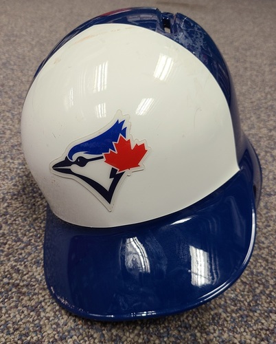Photo of Authenticated Game Used Helmet: #13 Lourdes Gurriel Jr. (Jul 3, 2018: 1-for-4 with 1 HR, 1 Run and 3 RBIs). Size 7 1/2.