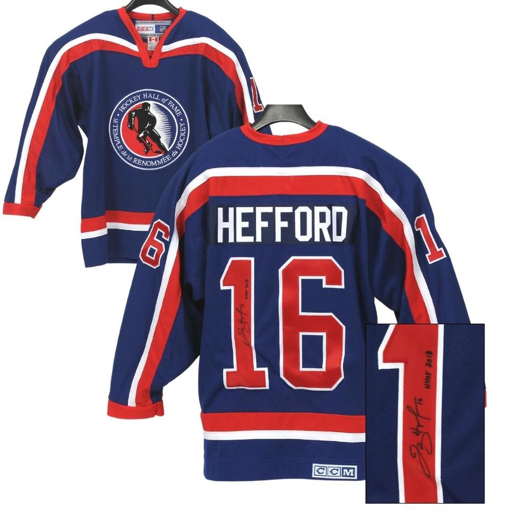 Jayna Hefford Autographed Hall of Fame Class of 2018 Jersey 16 Blue
