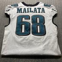 Sao Paulo Game  - Eagles Jordan Mailata Game Worn Jersey 9/6/2024 Size 5...