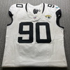 London Games - Jaguars Esezi Otomewo Game Used Jersey (10/13/24) Size 46 with London Games Patch