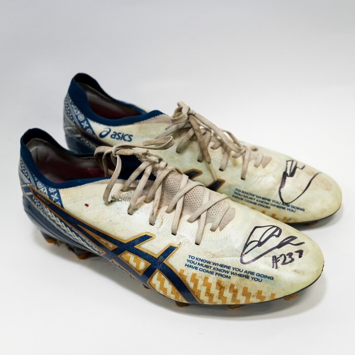 Photo of Ativalu Lisati Melbourne Storm 2025 NRL Grand Final Signed Player Worn Boots