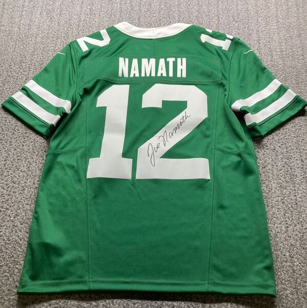 NFL - Jets Joe Namath Signed Nike Replica Jersey Size Small