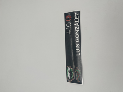 Photo of 2024 Locker Tag Luis Gonzalez #10
