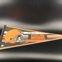 NFL - Browns Tommy Togiai Signed Pennant