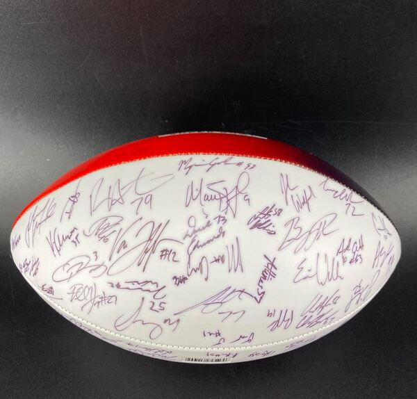 NFL - Rams Multi Sign Super Bowl LVI Commemorative Football Signed By Ov...