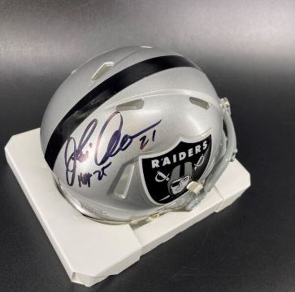 HOF - Raiders Eric Allen Signed Mini Helmet