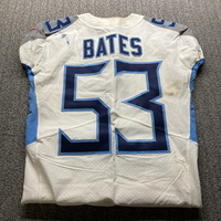 Crucial Catch - Titans Darren Bates Game Worn Jersey (10/21/18) Size 40