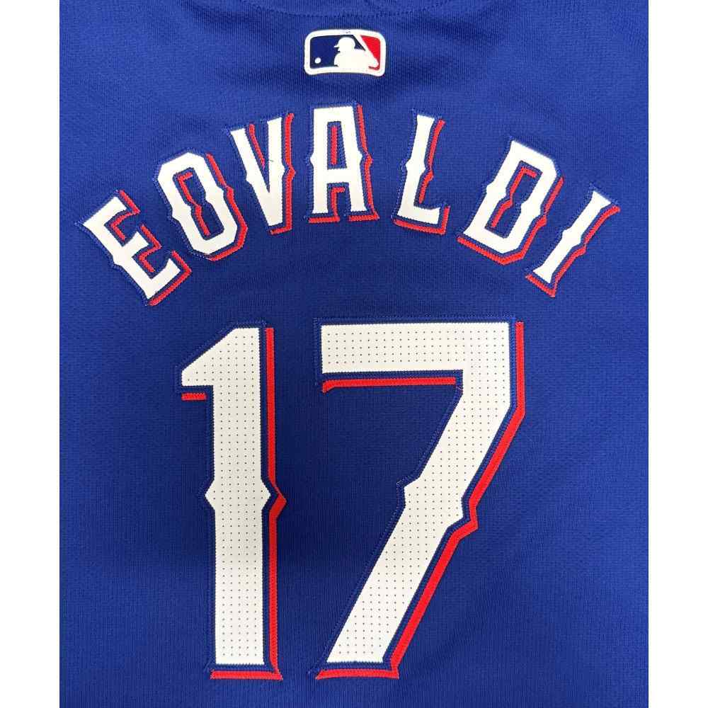 Nathan Eovaldi #17 Texas Rangers Game-Used Blue Alternate Jersey