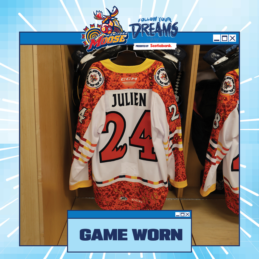 JACOB JULIEN Game Worn Follow Your Dreams Jersey