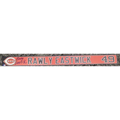 Photo of Autographed Rawly Eastwick Locker Tag 