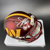 HOF - Commanders Joe Gibbs Signed Mini Helmet with ""HOF 96&qu...