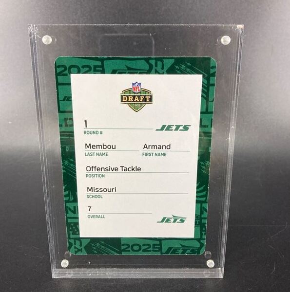 NFL - Jets Armand Membou Special Edition 2025 Draft Card 1 of 2