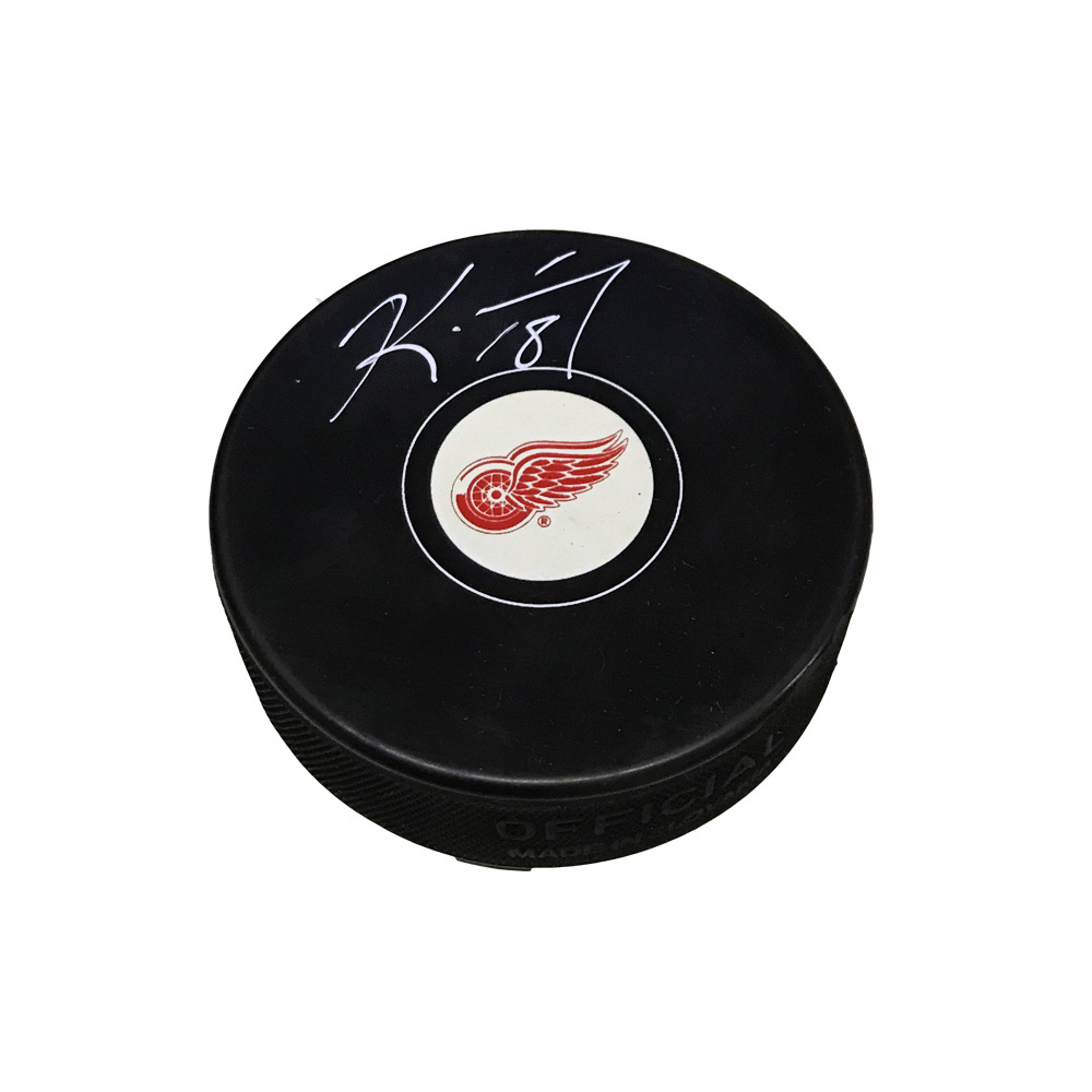 KIRK MALTBY Signed Detroit Red Wings Puck