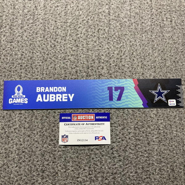 NFL - Cowboys Brandon Aubrey 2024 Pro Bowl Games Nameplate 1 of 1