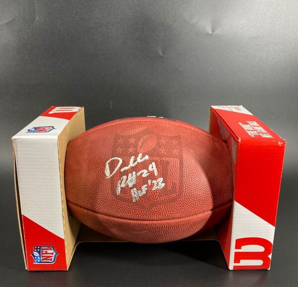 HOF - Jets Darrelle Revis Signed Authentic Football with Pro Bowl Logo w...