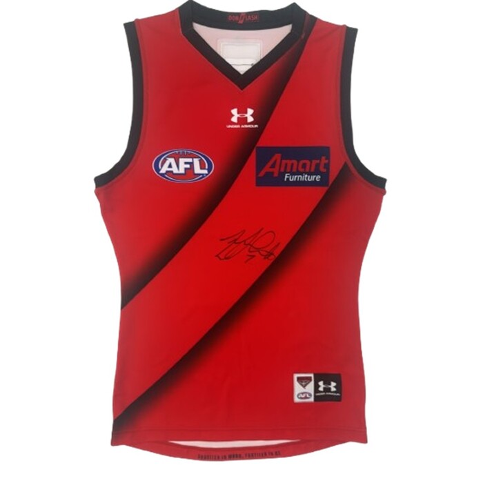 Zach Merrett #7 Essendon 2021 Clash Match-Worn Guernsey