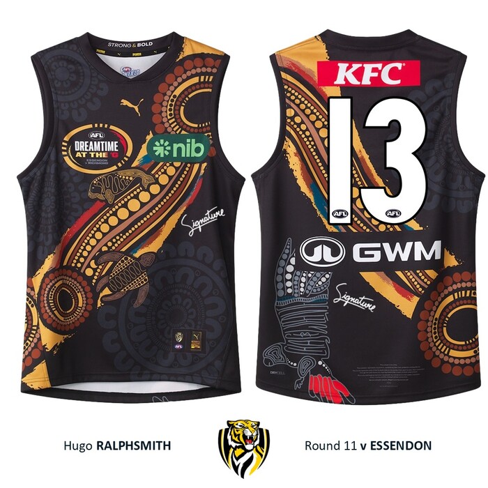 Photo of Hugo Ralphsmith #13 Richmond 2026 Dreamtime Guernsey