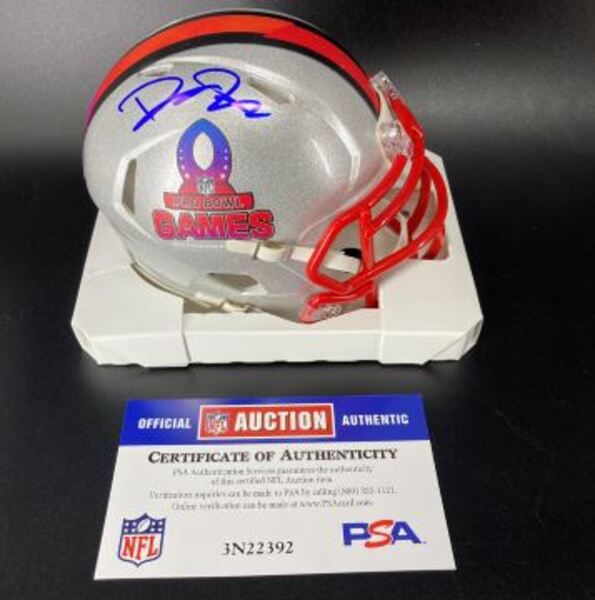 NFL - Bears Drew Dalman Signed Pro Bowl Games Mini Helmet