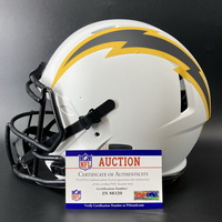 NFL - Chargers Isaiah Spiller signed Chargers Lunar Eclipse Helmet