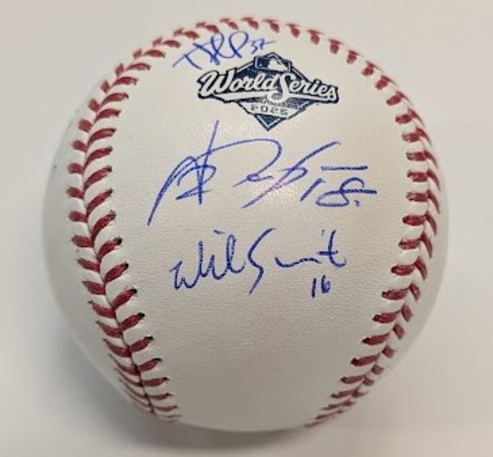 Los Angeles Dodgers 2025 World Series Team Autographed World