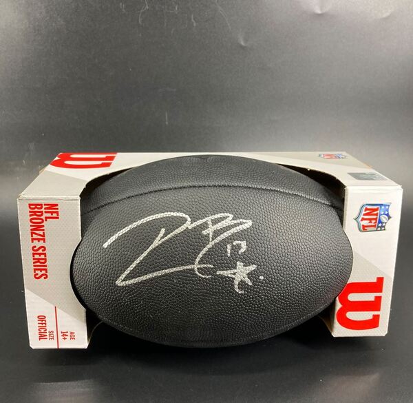 NFL - Broncos Pat Bryant Signed Black Composite Silver Series Football