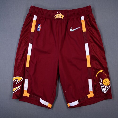 Image of Denzel Valentine - Cleveland Cavaliers - Game-Issued City Edition Shorts - 2021-22 NBA Season