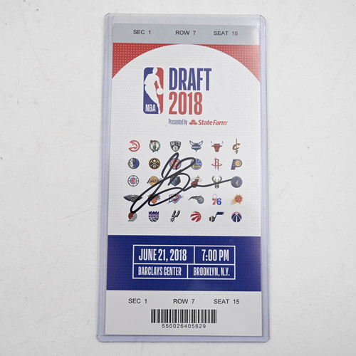 Image of Brunson, Jalen - Dallas Mavericks - 2018 NBA Draft Class - NBA Autographed Draft Ticket