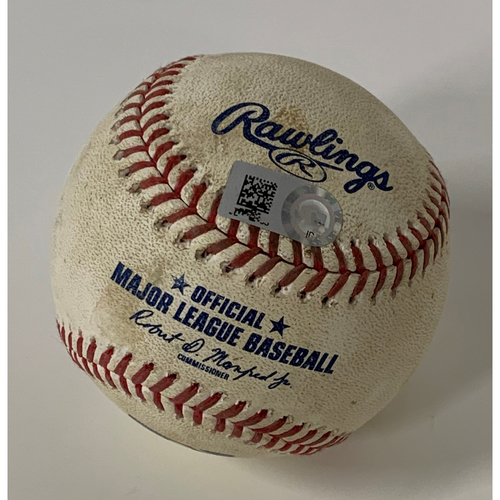 Game Used Baseball - 9/8/2020 Royals at Indians - Whit Merrifield Homers off Pitcher Triston McKenzie