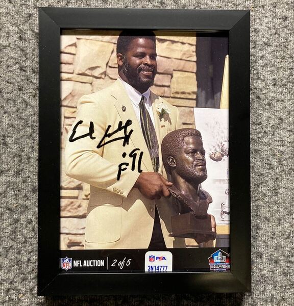 HOF - Oilers Earl Campbell NFL Auction Exclusive Signed 5x7 Photo Indivi...