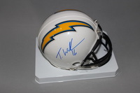 CHARGERS - TYRELL WILLIAMS SIGNED CHARGERS MINI HELMET