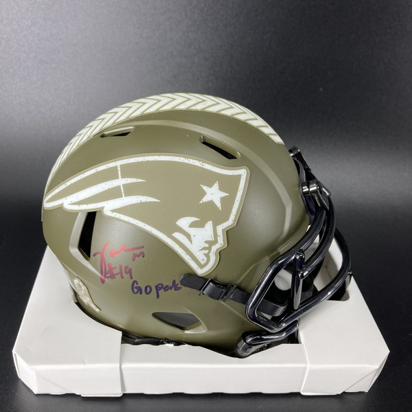 NFL - Patriots Joe Milton Signed STS Mini Helmet