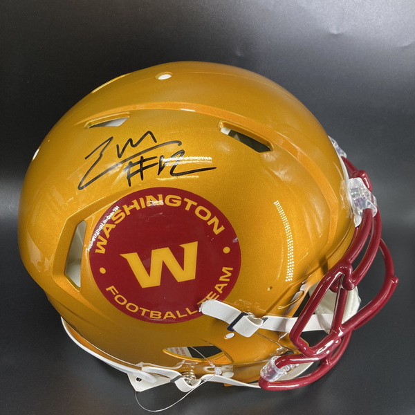 NFL - Commanders Luke McCaffrey Signed WFT Authentic Speed Helmet