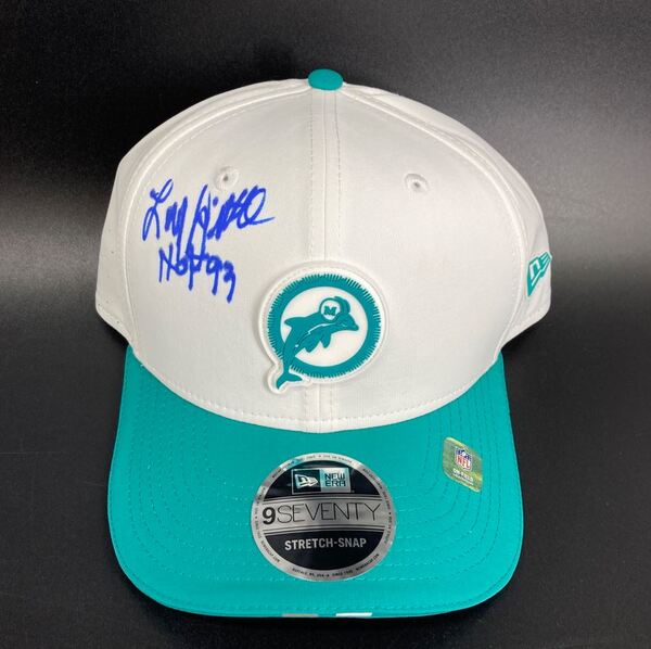 HOF - Dolphins Larry Little Signed Hat