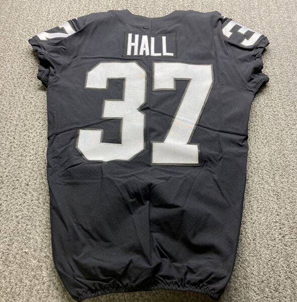 STS - Raiders Nate Hall Game Used Jersey (12/18/22) Size 42 (Washed By E...