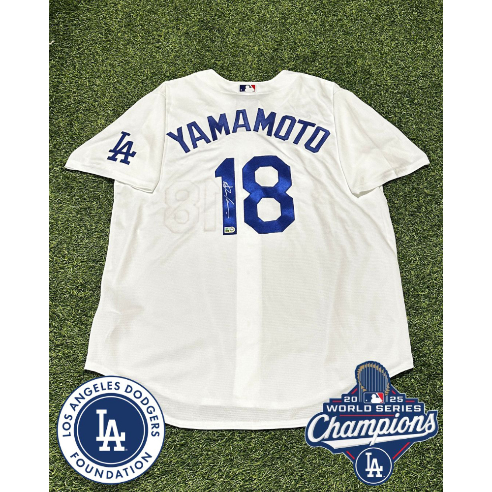 2026 Yoshinobu Yamamoto Autographed and MLB Authenticated Jersey
