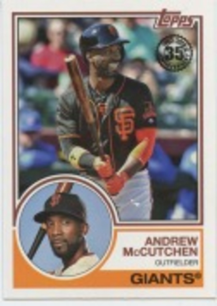 2018 Topps Update '83 Topps #831 Andrew McCutchen