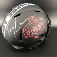 NFL - 49ers Trey Lance Signed Authentic Speed Helmet with 2021 Draft Logo