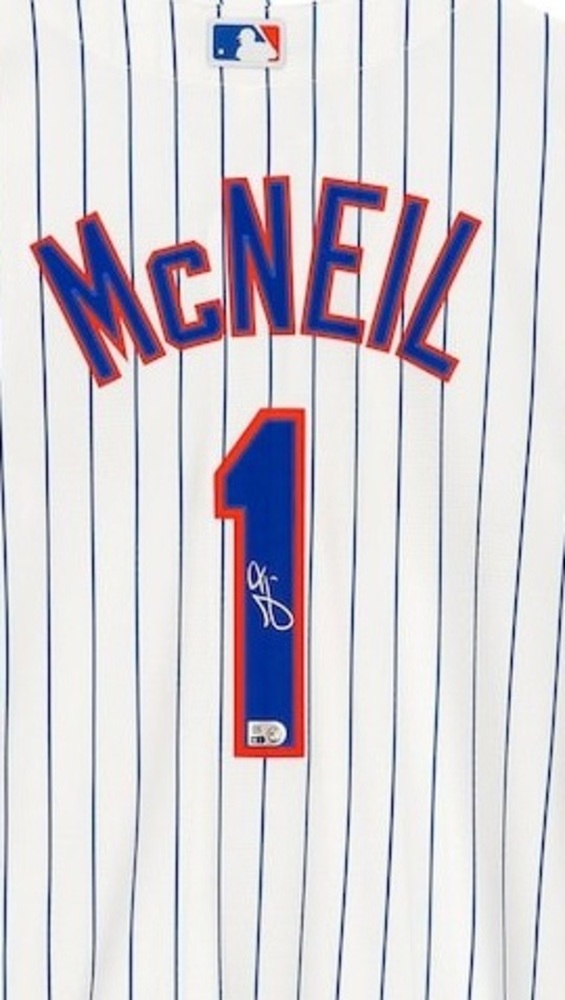 Jeff McNeil Autographed White Nike Replica Mets Jersey | MLB Auctions