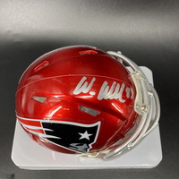 NFL - Patriots Wes Welker Signed Flash Mini Helmet