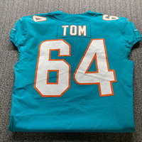 NFL - Dolphins Cameron Tom Game Cut Jersey Size 46
