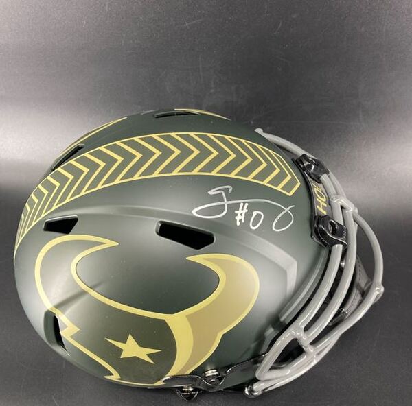 NFL - Texans Multi Signed STS Replica Speed Helmet Signed by Will Anders...