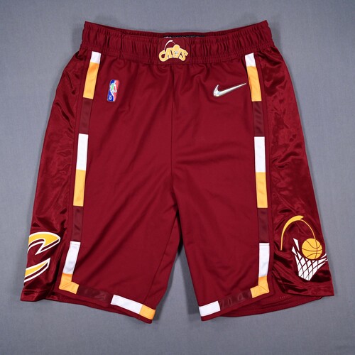Image of Dean Wade - Cleveland Cavaliers - Game-Issued  City Edition Shorts - 2021-22 NBA Season