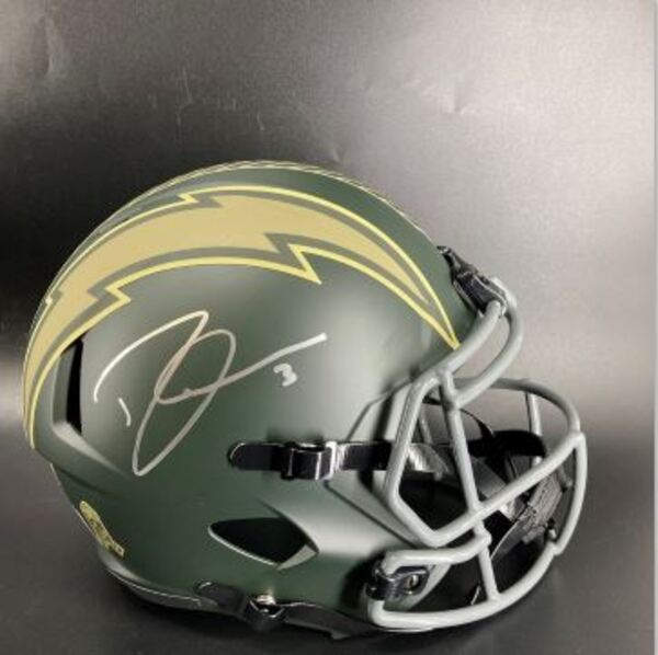 NFL - Chargers Derwin James Signed STS Replica Speed Helmet