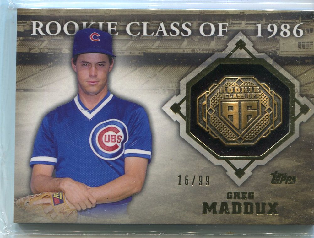 2014 Topps Class Rings Gold #CR30 Greg Maddux 16/99